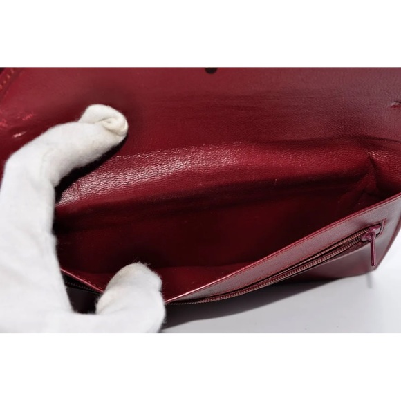 $3 start Auth Cartier Mastline Clasp Long clutch/ Wallet Bi-Fold Leather GUC - Picture 15 of 15